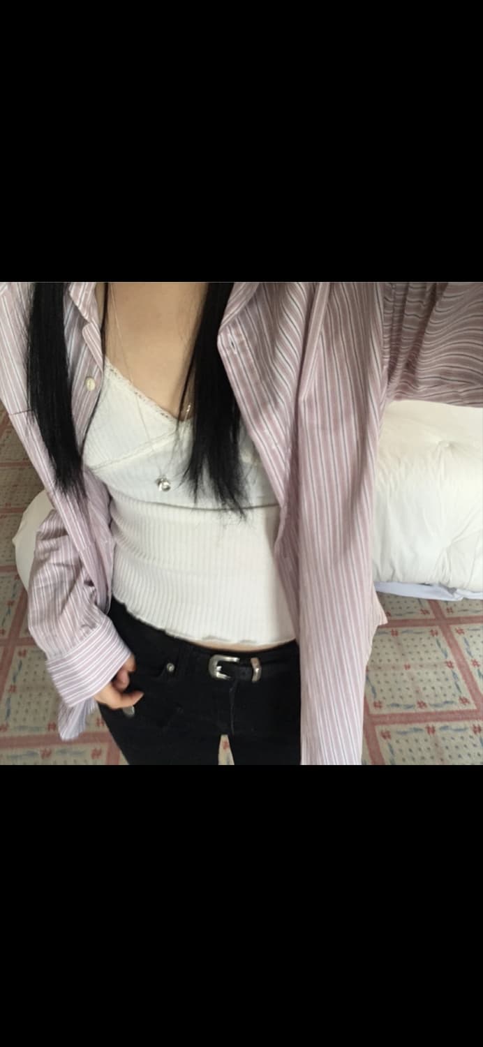 아워캐비넷 믹스 스트라이프 셔츠 상품이미지2