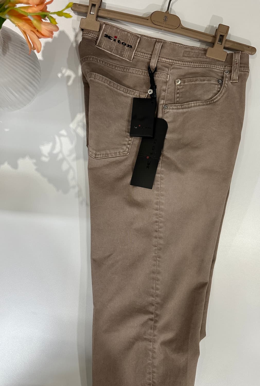 키톤 나폴리 새상품 데님 팬츠 브라운 31 상품이미지1