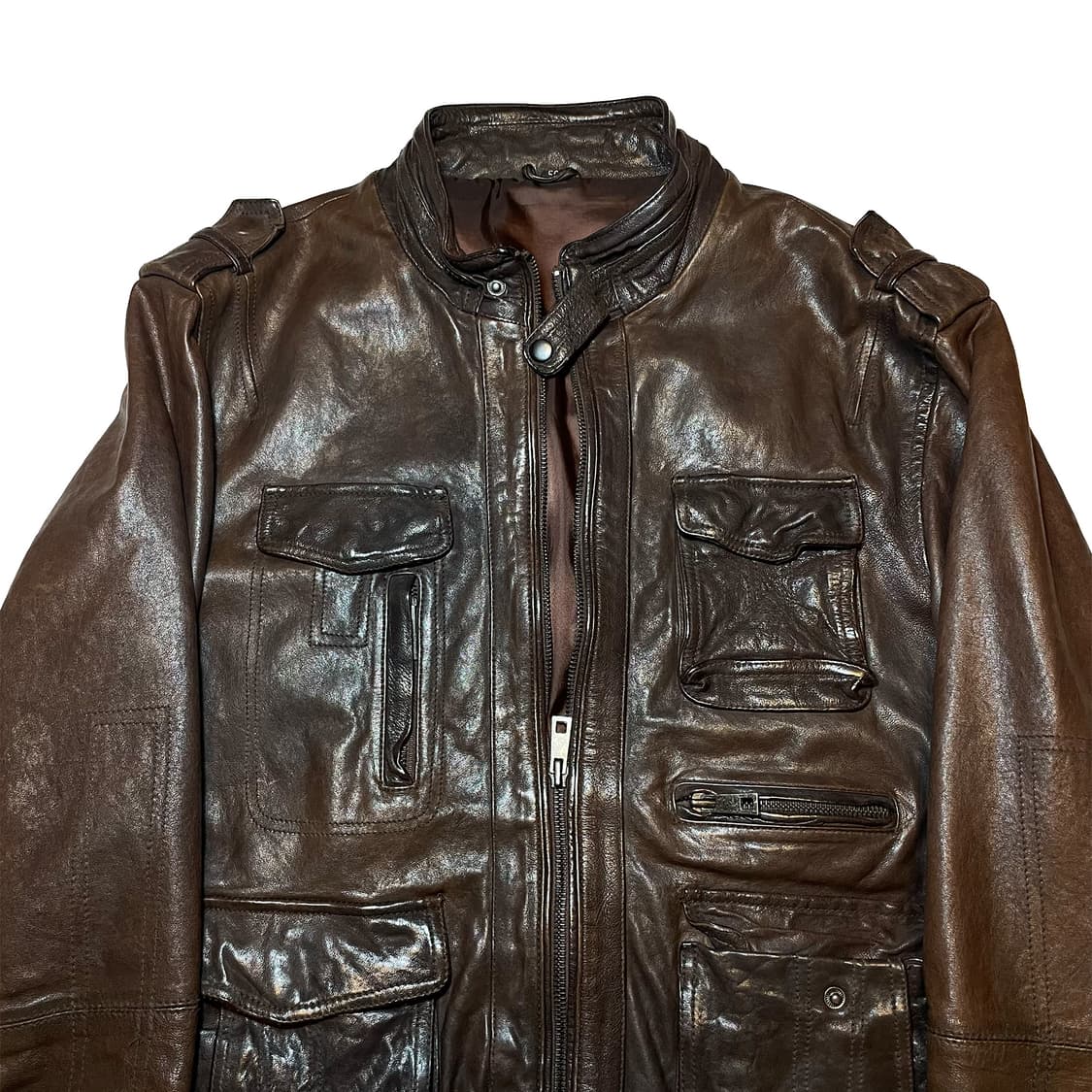 4포켓 이탈리안 레더 자켓  상품이미지2