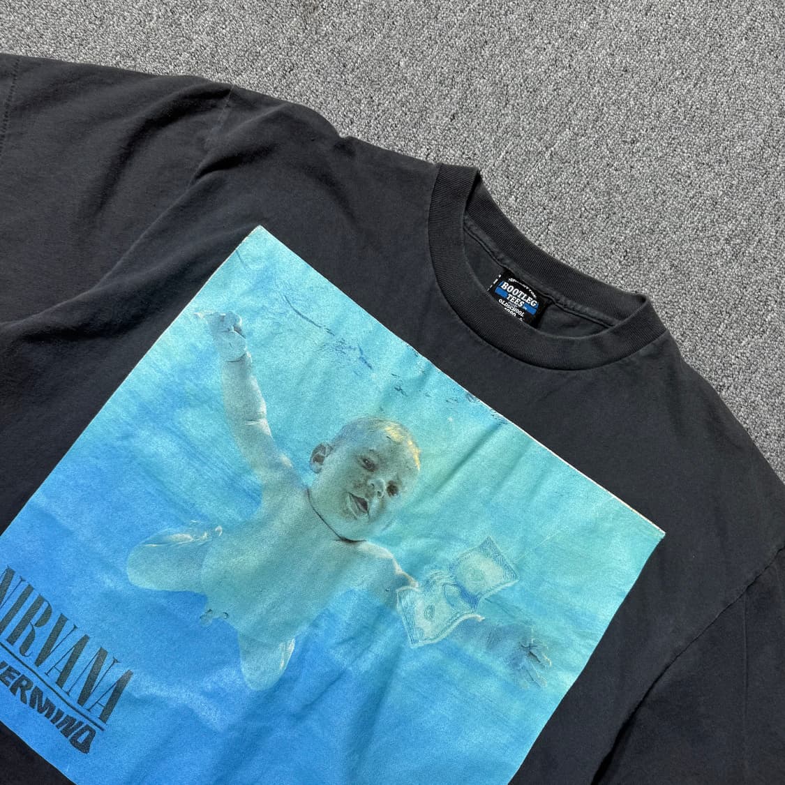 새상품)너바나 네버마인드 락밴드 티셔츠 (L/XL) 상품이미지3