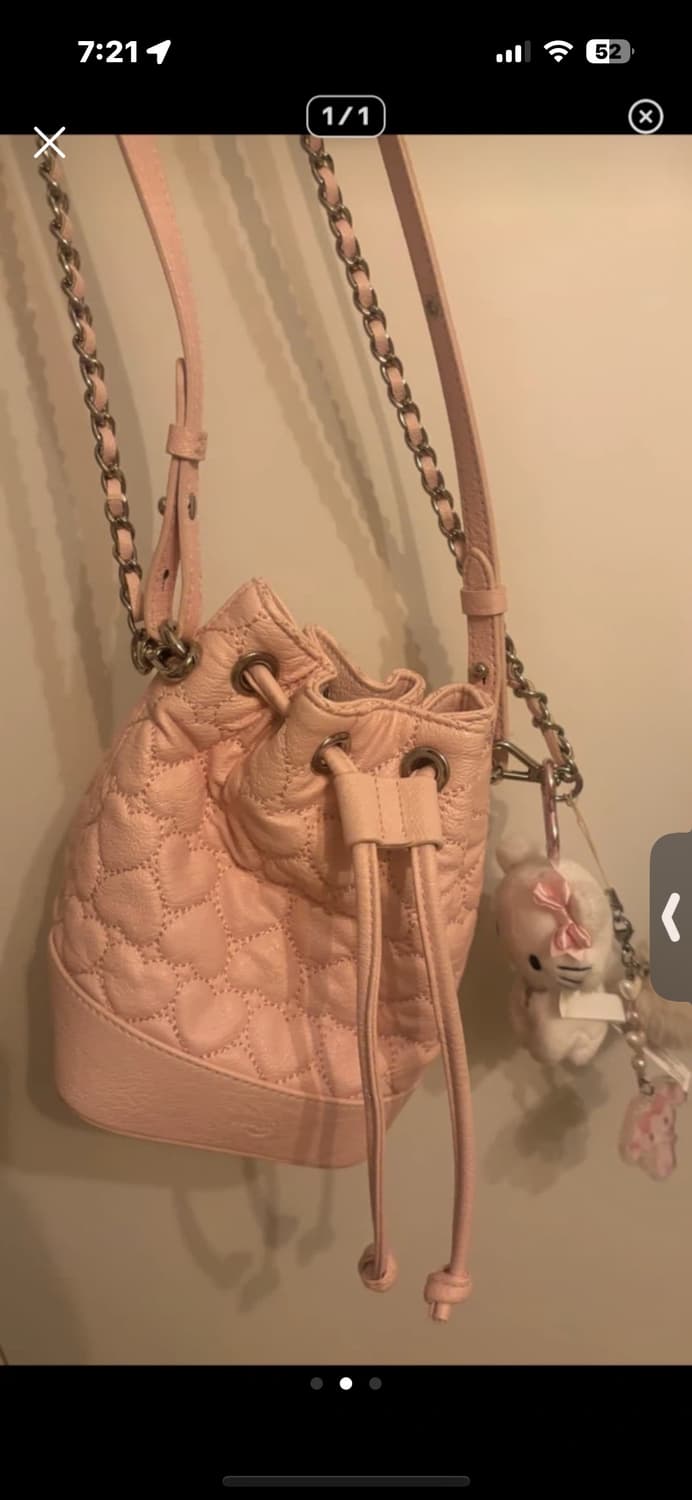 아이당클럽 하트버킷백 핑크 상품이미지2