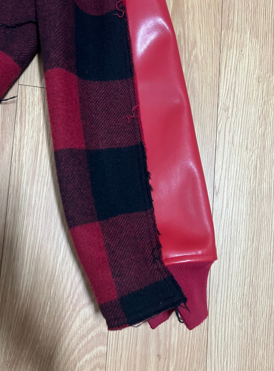 푸시버튼 반반포인트 자켓 상품이미지5