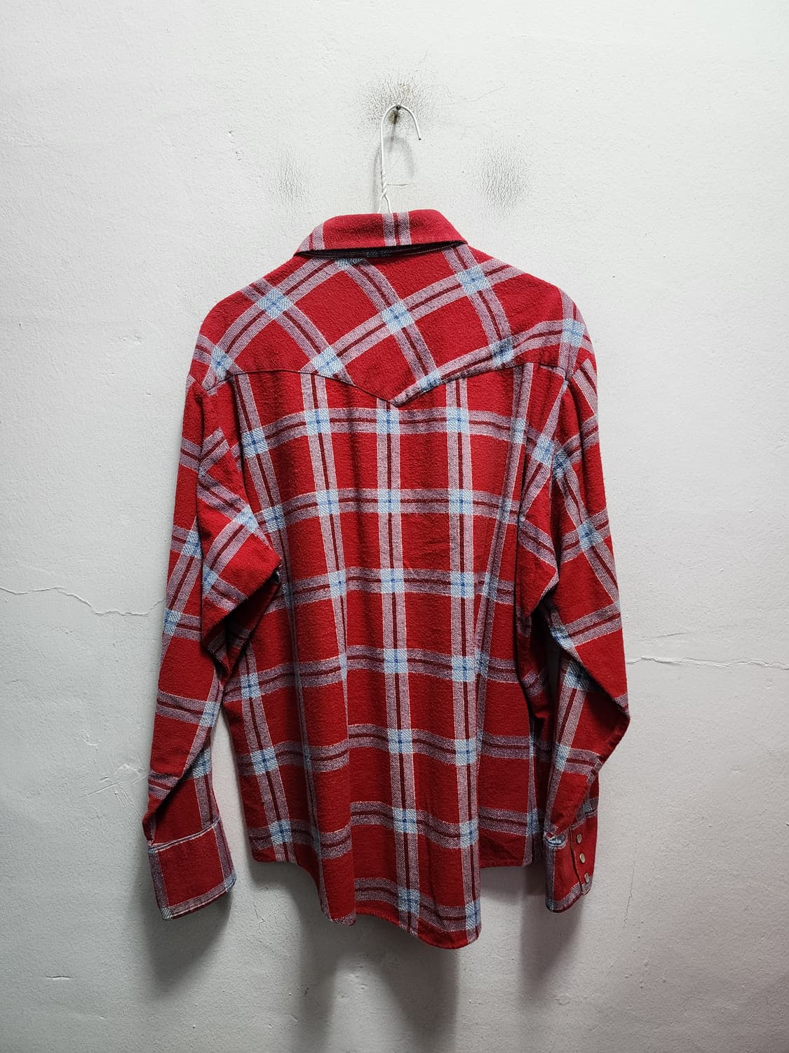 80s 빈티지 이글 크레스트 플란넬 버튼다운 셔츠 상품이미지2