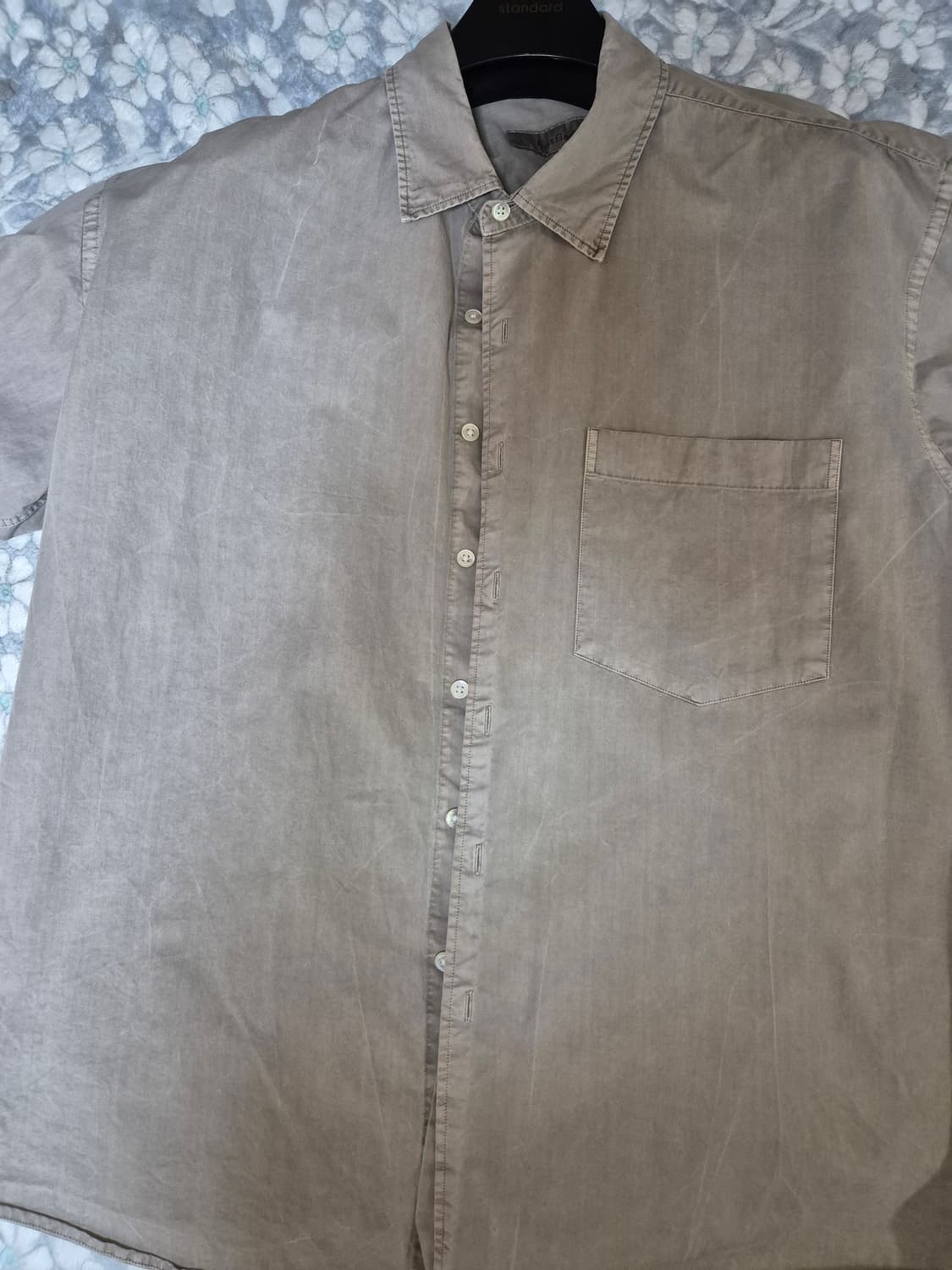 (50) 퍼스트플로어 가먼트 다이드 셔츠 코코아 상품이미지3