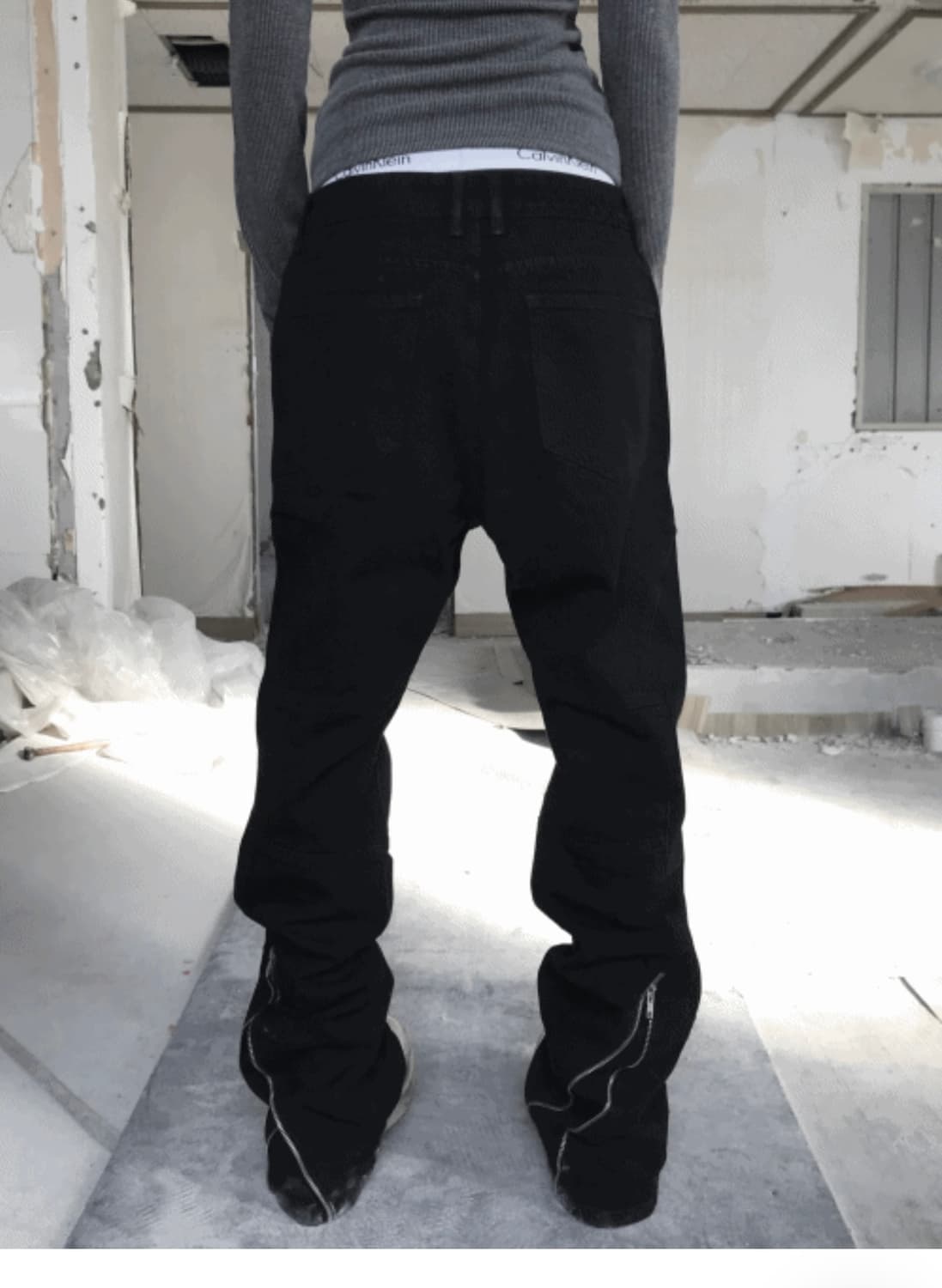 쿄이 GRIND ZIP CARGO PT(BLACK) 바지 상품이미지2