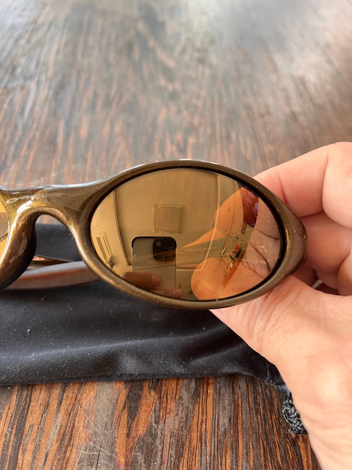 Oakley eye jacket 1.0 Gen1 오클리 아이자켓 골드펄 상품이미지3