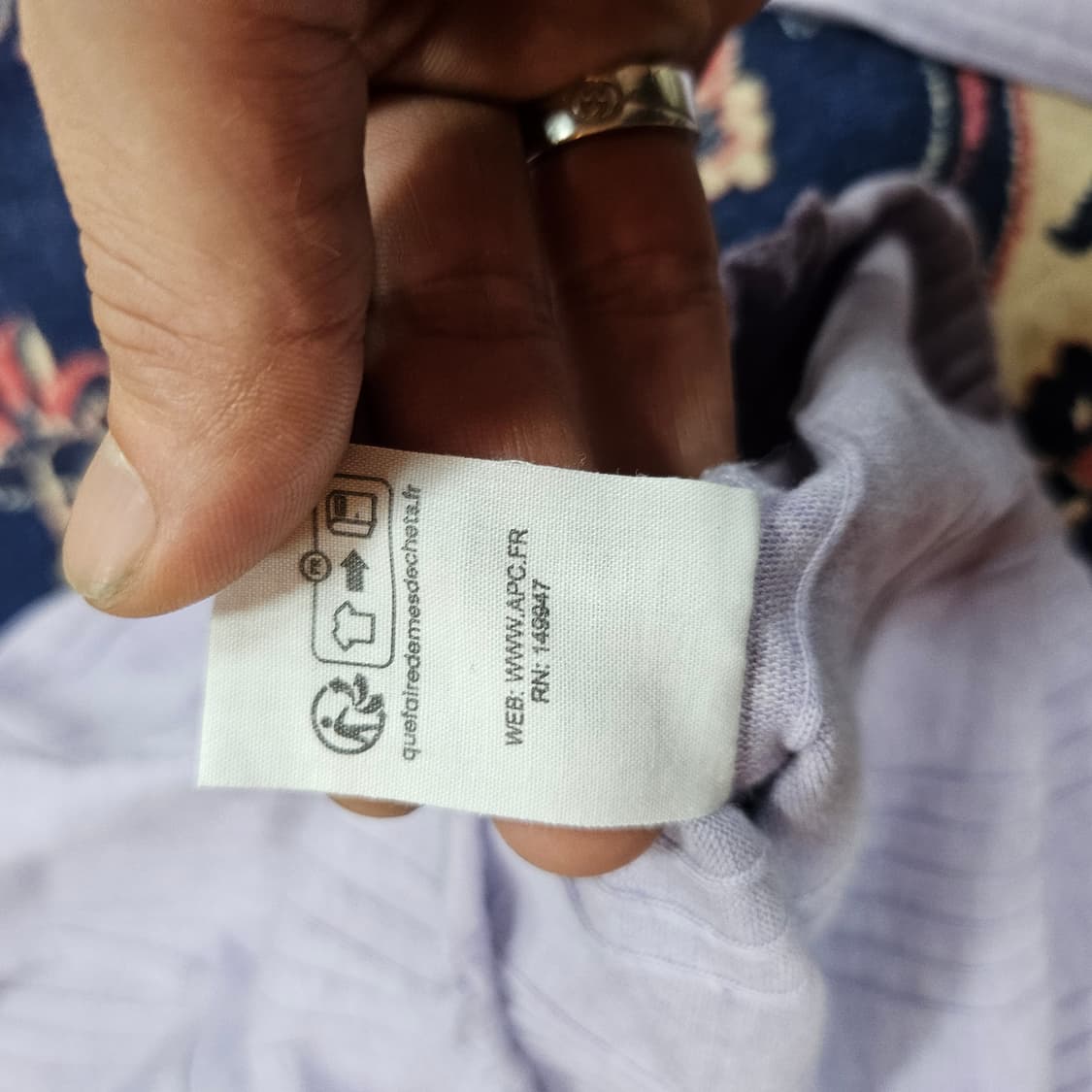 아페쎄(A.P.C) 라운드 프릴 퍼플 가디건 S size 상품이미지8