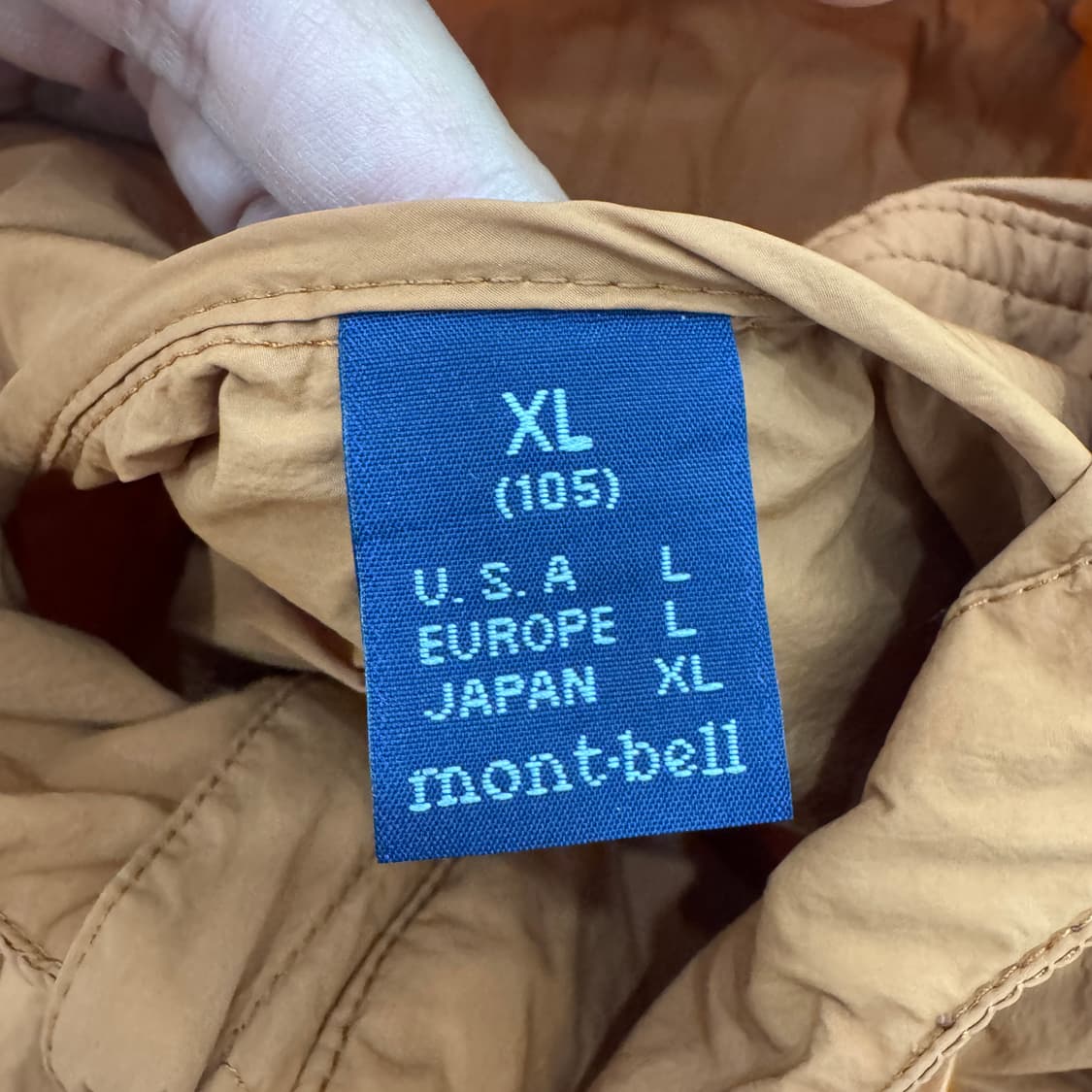 XL 몽벨 바람막이 후드 자켓  상품이미지7