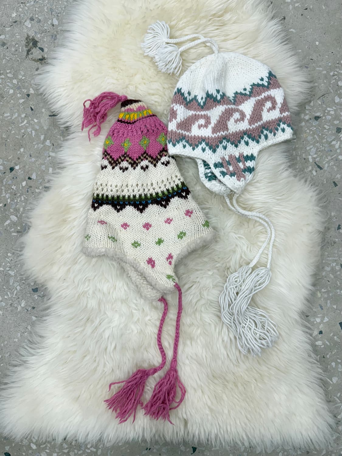 핑크 노르딕 이어머프 비니 상품이미지3