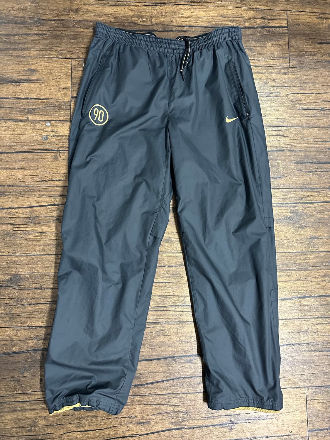 나이키 Nike Fit 트레이닝 팬츠 L 블랙 밴딩 조거 지퍼 32-34 상품이미지1
