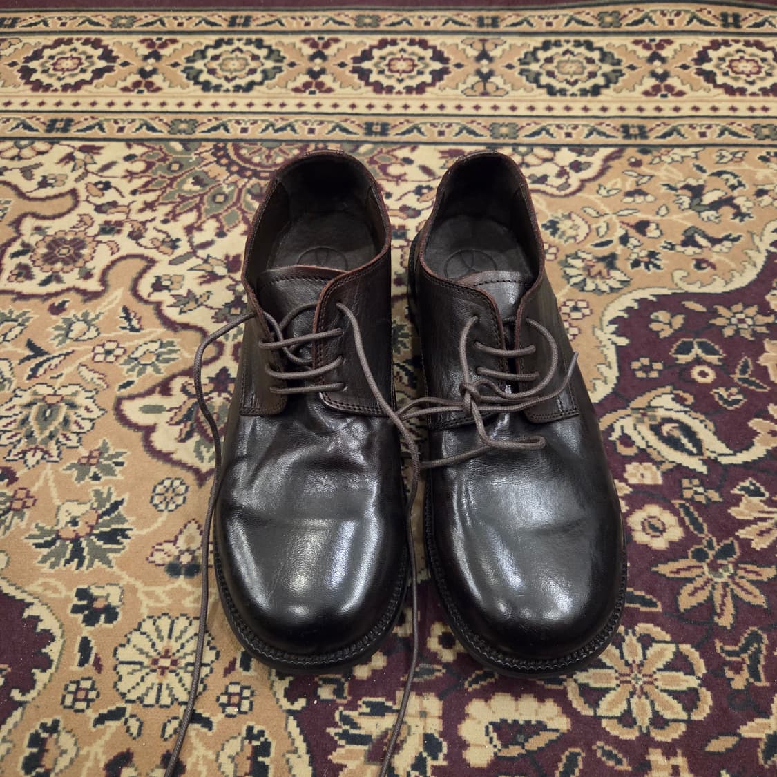 야세 홀리 홀스하이드 더비슈즈 브라운 250 상품이미지1