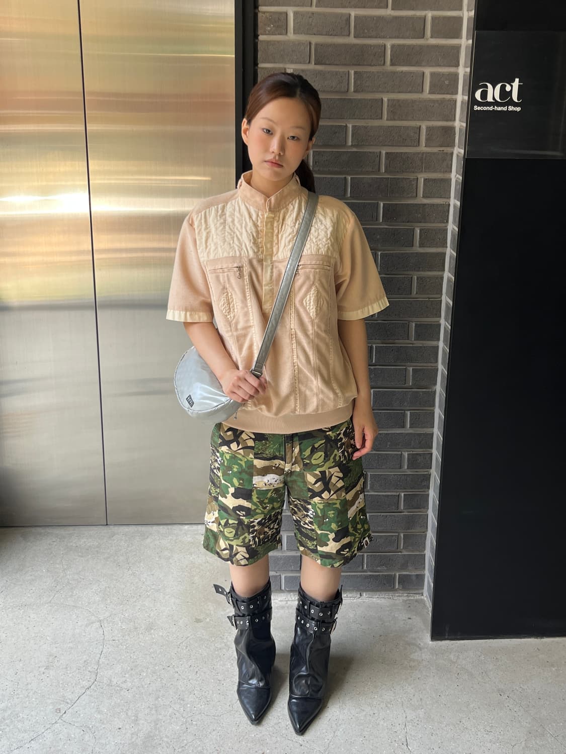 Porter 포터 도트 호보백 그레이 상품이미지4