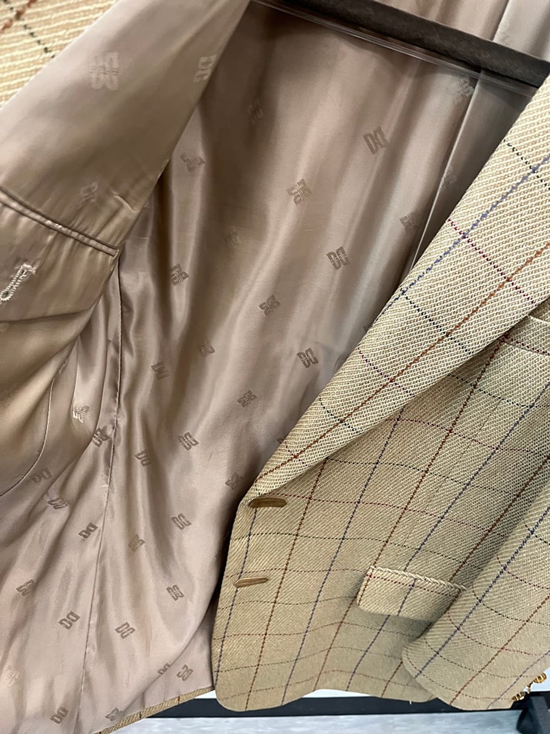 100-105) 닥스 클래식 금장 체크자켓  상품이미지6