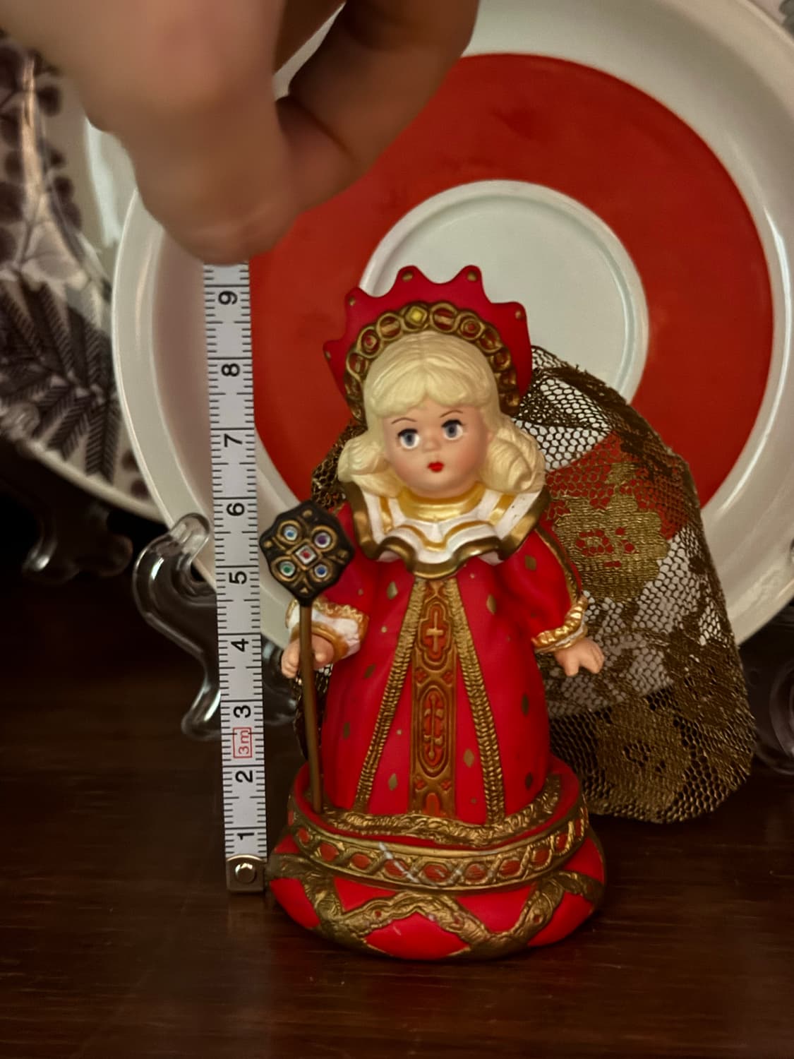 빈티지 이상한나라의 앨리스 하트여왕 드레스 인형 피규어 상품이미지4