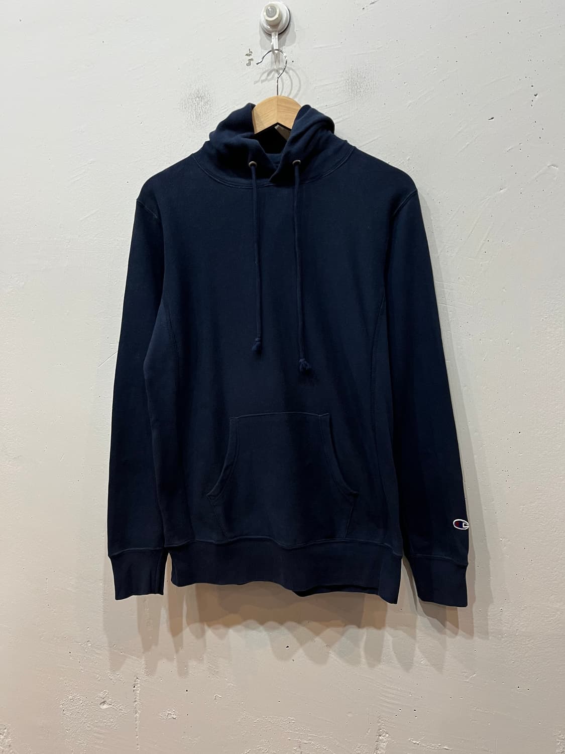 챔피온 리버스위브 후드 네이비  상품이미지1