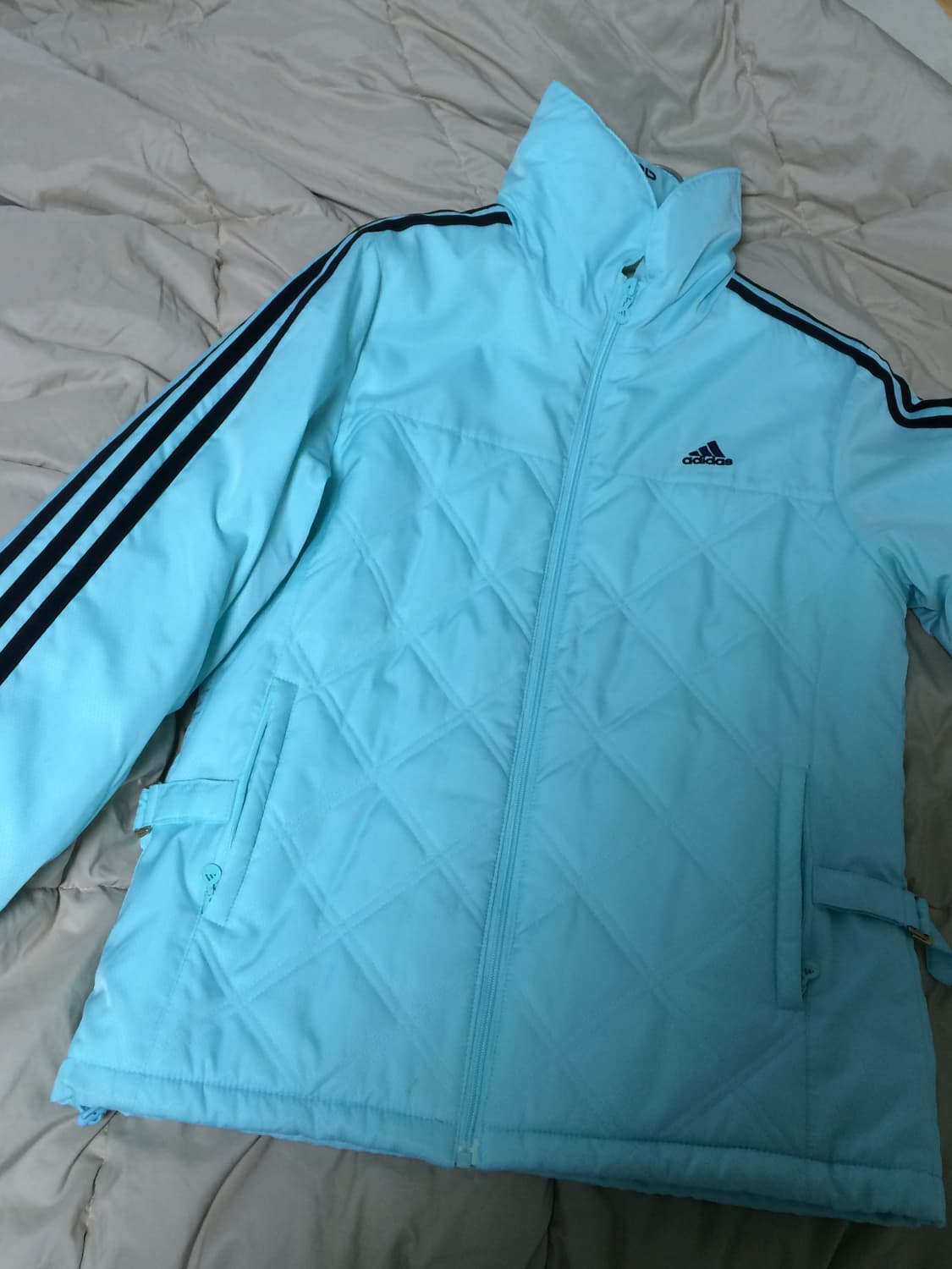 아디다스 경량패딩 민트🩵(희긔탬) 상품이미지2