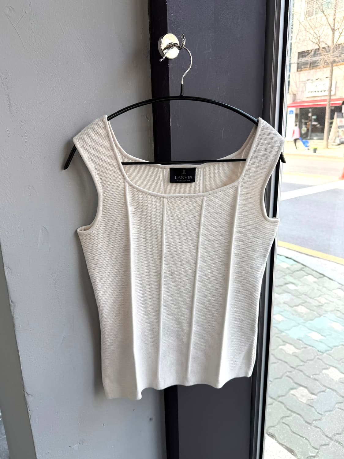 90(F)/ 랑방 컬렉션 22SS 스퀘어넥 나시 상품이미지2