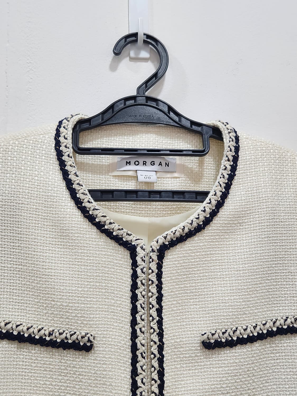 [77] 모르간 트위드 자켓 아이보리 여성 77 상품이미지3