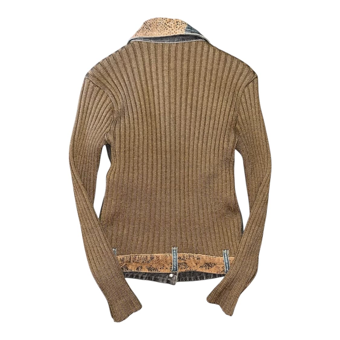 패턴 뒷면소매니트 셔츠자켓 y2k갸루히피모리 상품이미지4