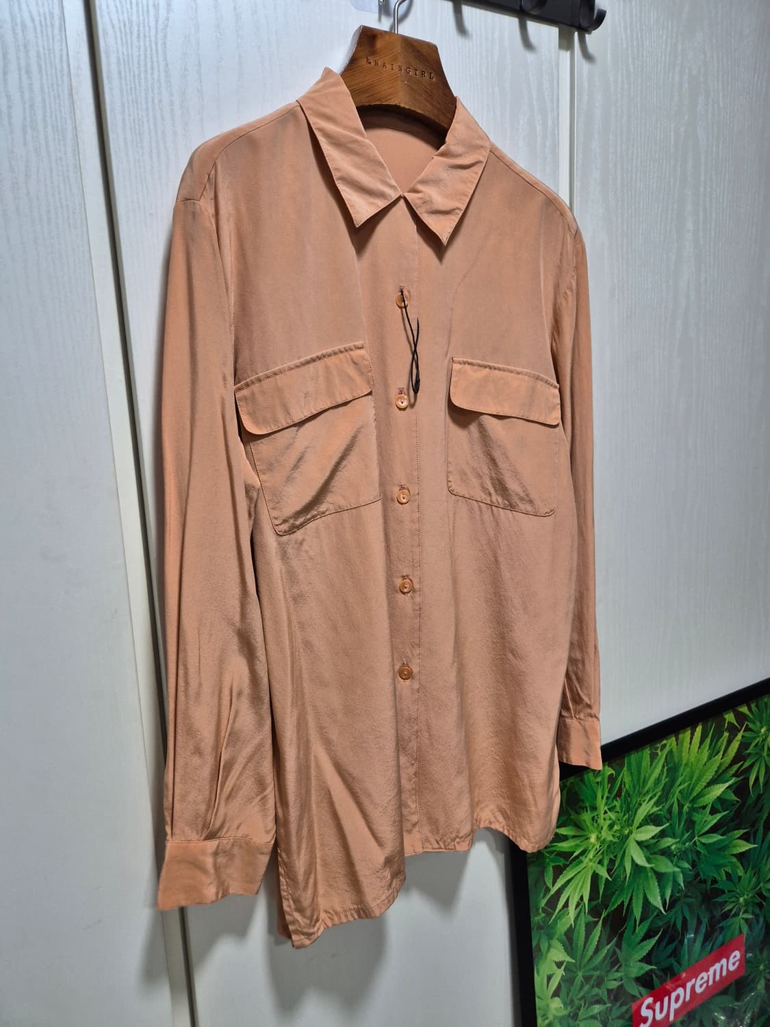 (세일) JPN VTG. 살구색 셔츠 블라우스 상품이미지2