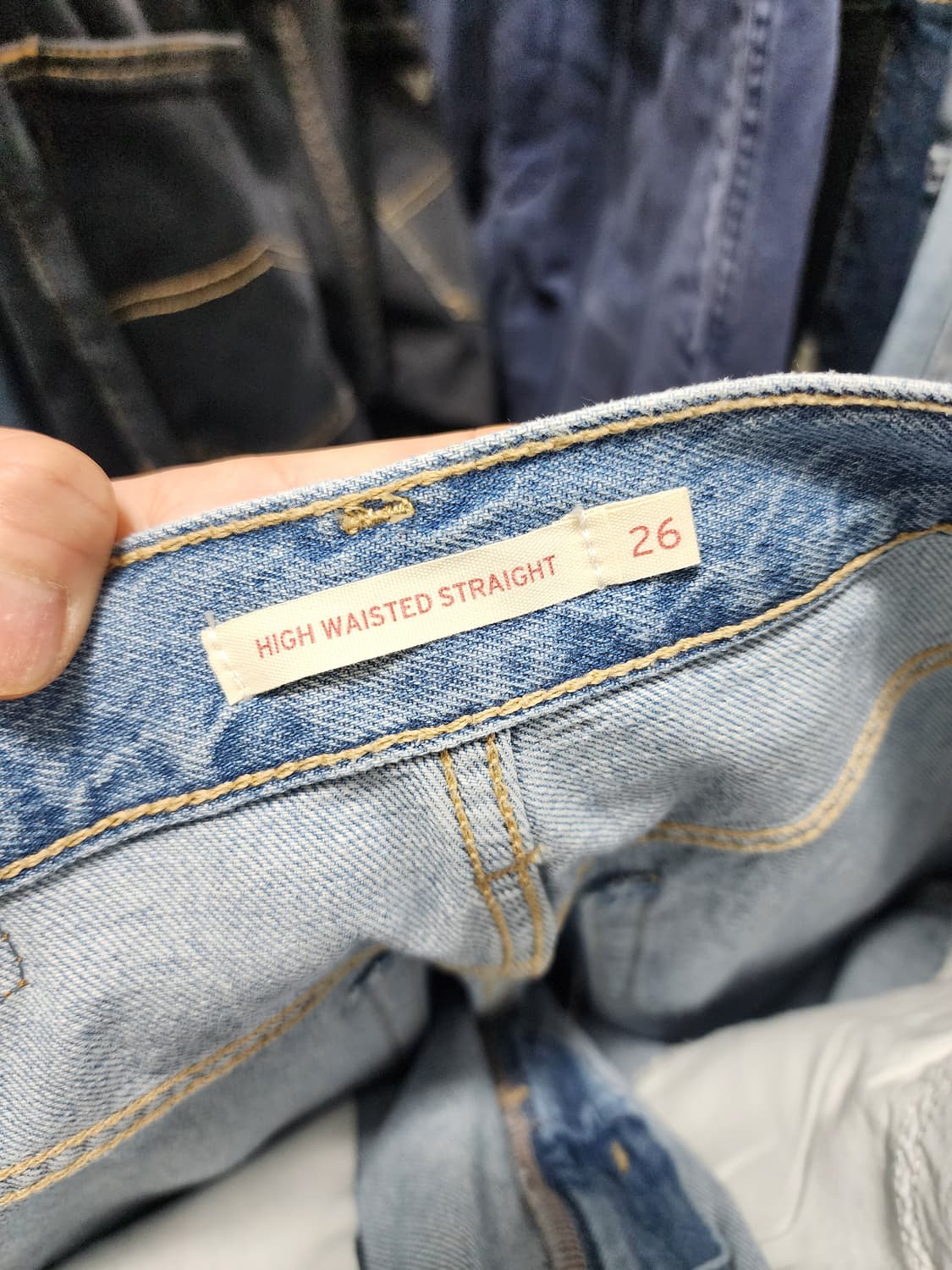 리바이스 하이웨스트 와이드 팬츠 상품이미지4