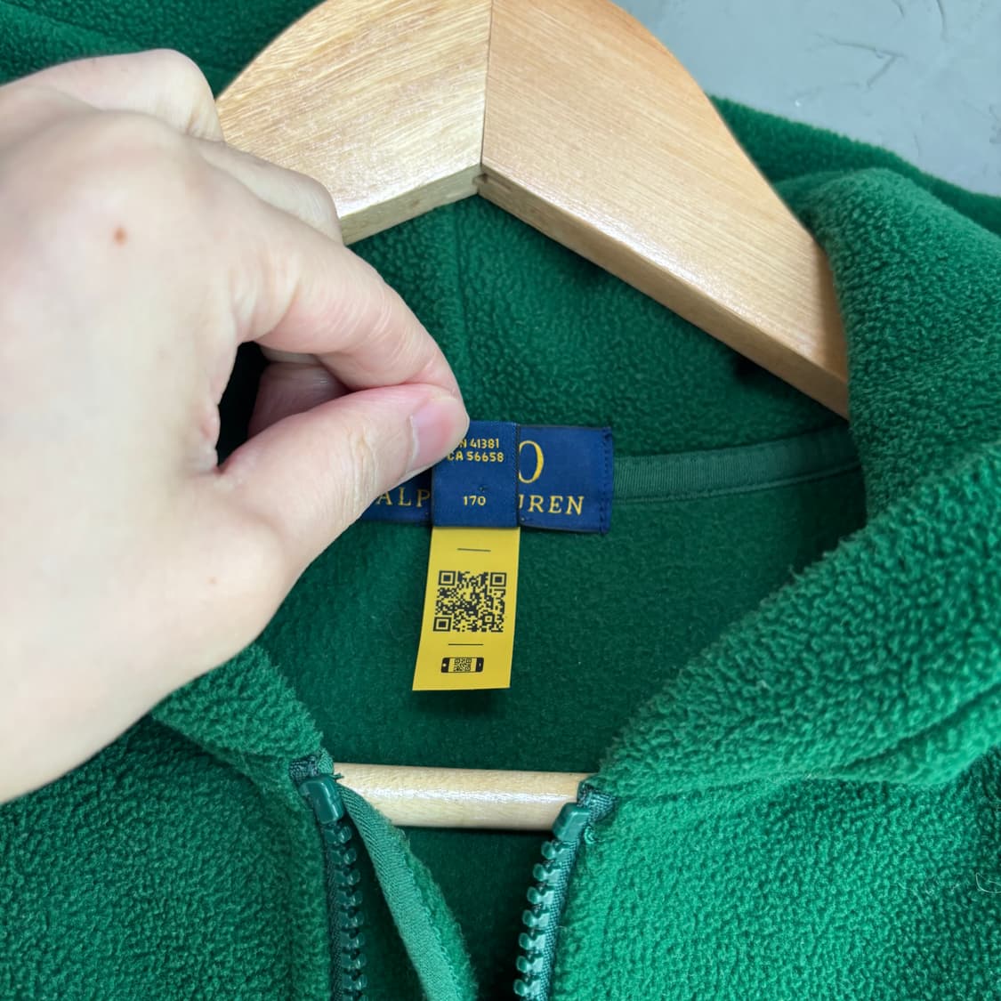 폴로 랄프로렌 플리스 후드집업 그린 상품이미지4