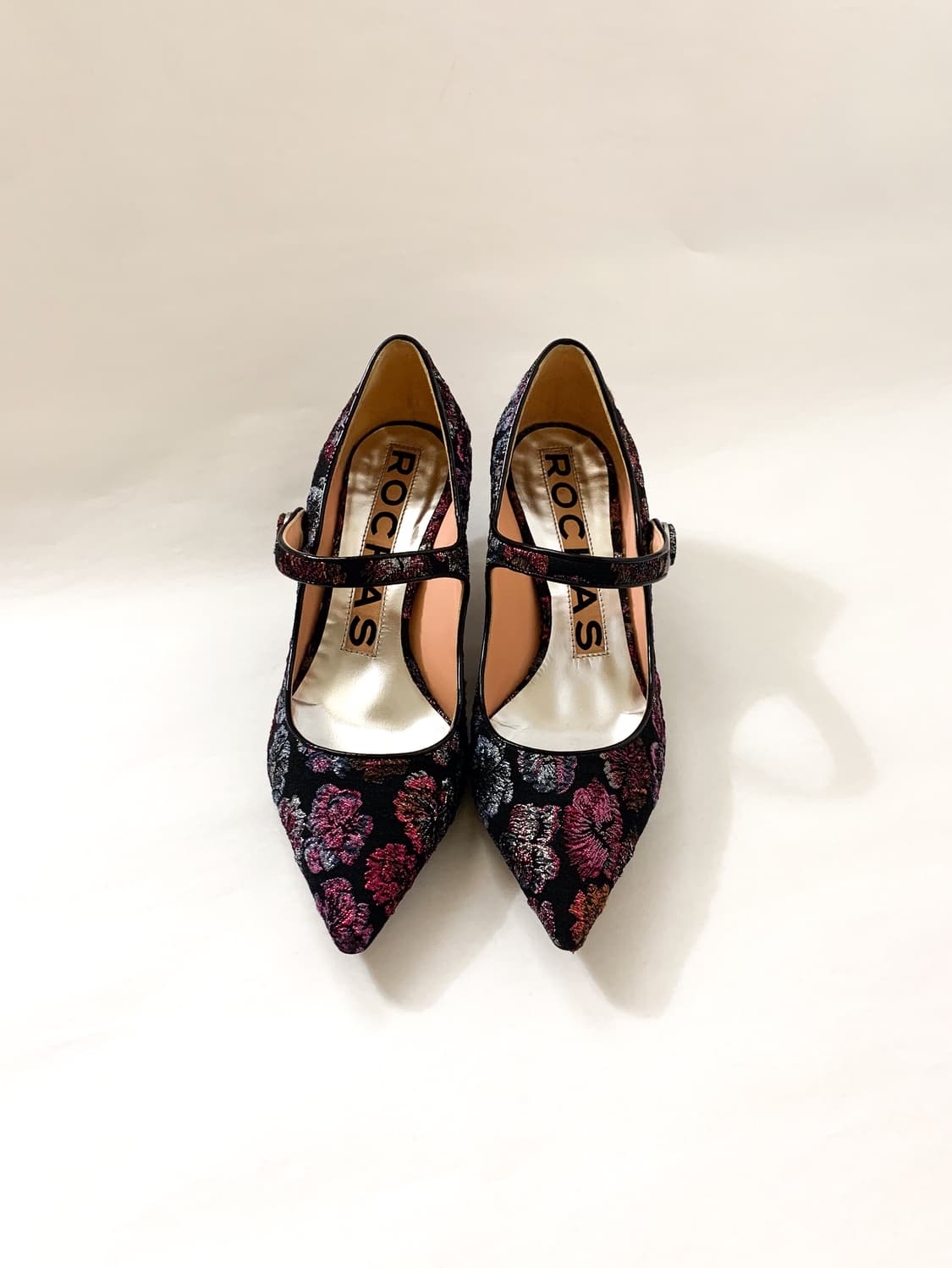 [EU37] 로샤스 플라워 자수 메리제인 구두 상품이미지1