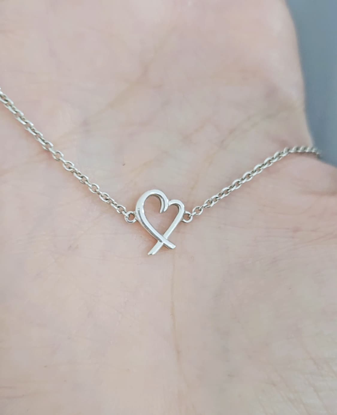 티파니앤코 러빙하트 팔찌 실버 M사이즈 17.8cm [정품/풀구성] 상품이미지6