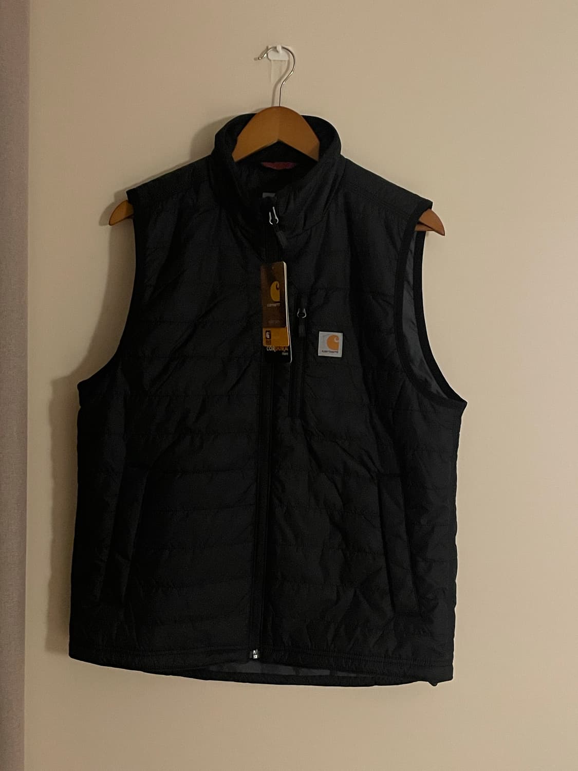 칼하트 레인 디펜더 인슐레이티드 블랙 조끼 상품이미지1