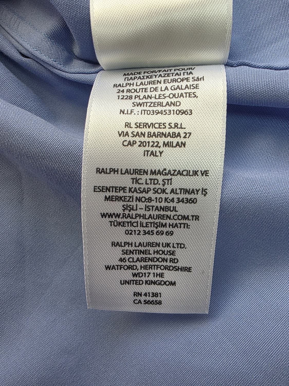 폴로 랄프로렌 클래식 핏 셔츠 블루 L 새 제품 상품이미지4