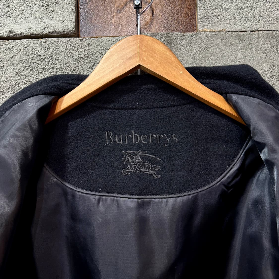 90s 버버리 핸드메이드 캐시미어 블루종 자켓 made in ENGLAN 상품이미지7