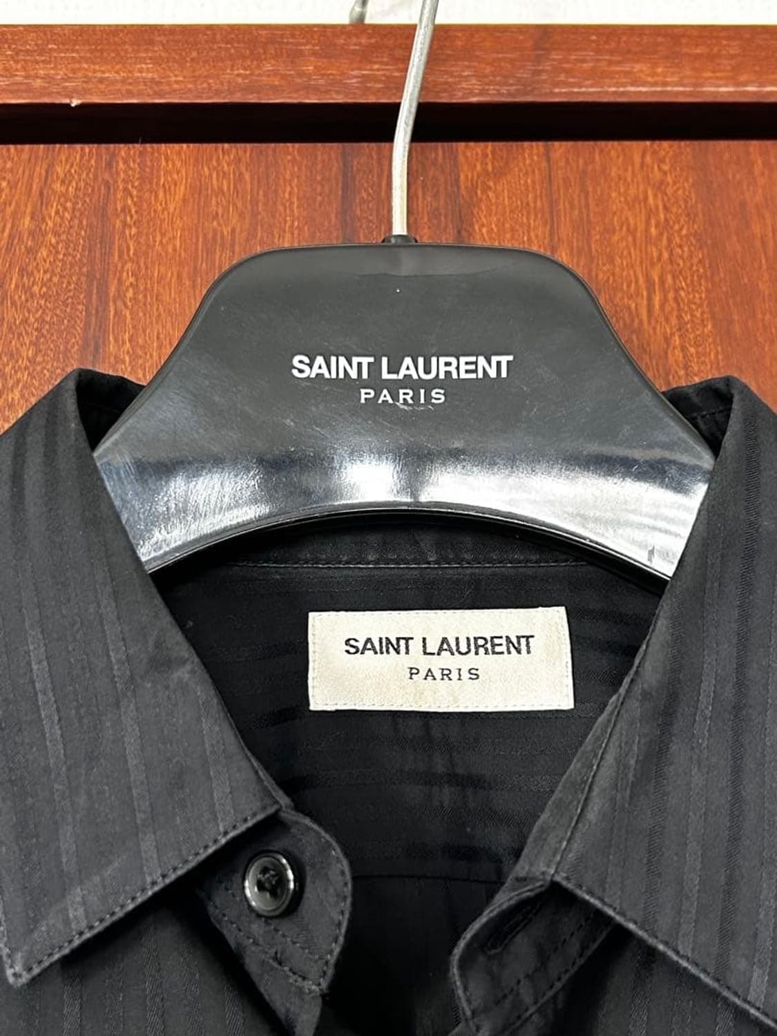 [이준호님 착용] 생로랑 21ss 스트라이프 실크 셔츠 상품이미지2