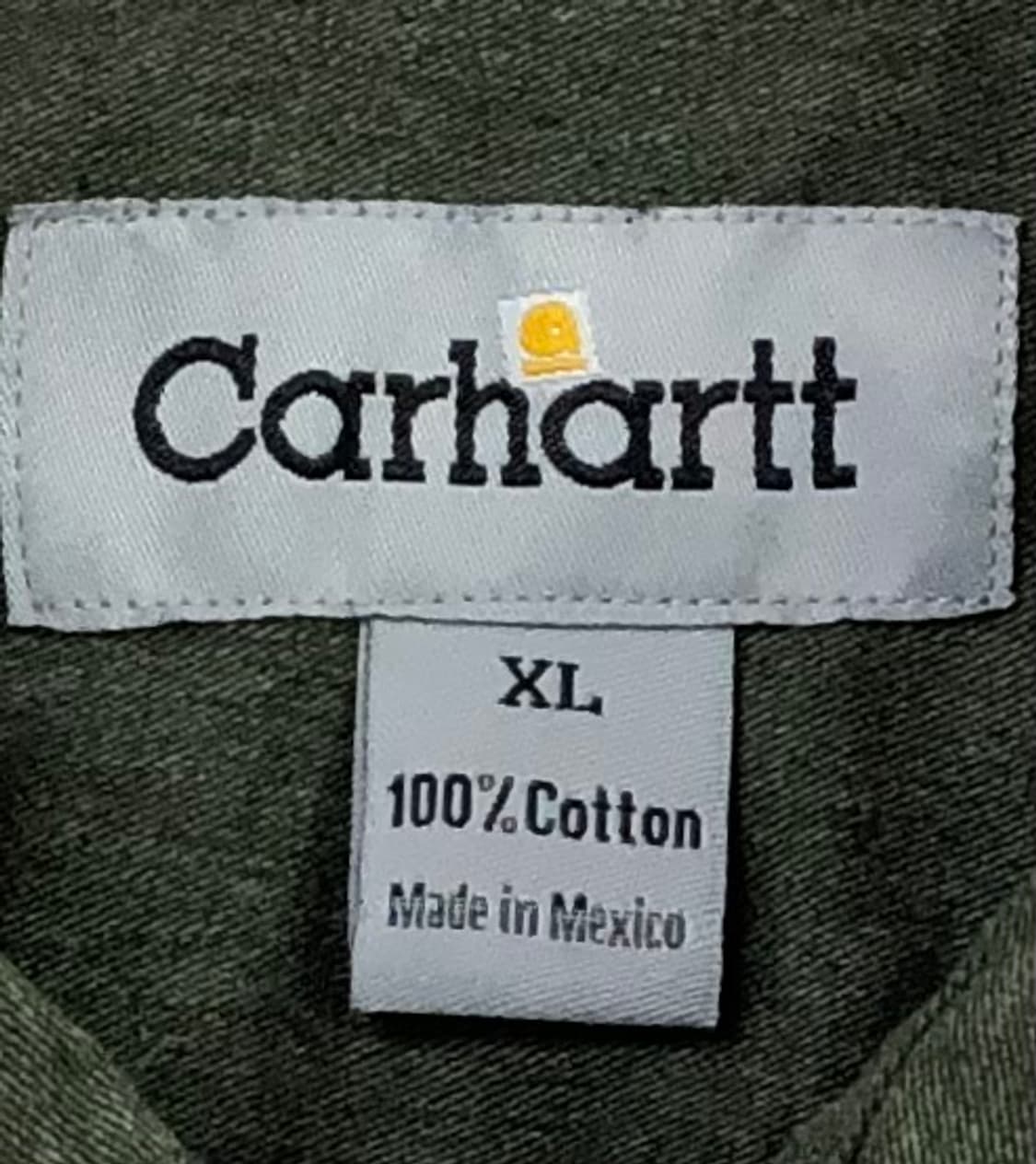 XL 칼하트 카키 워크 셔츠 상품이미지3