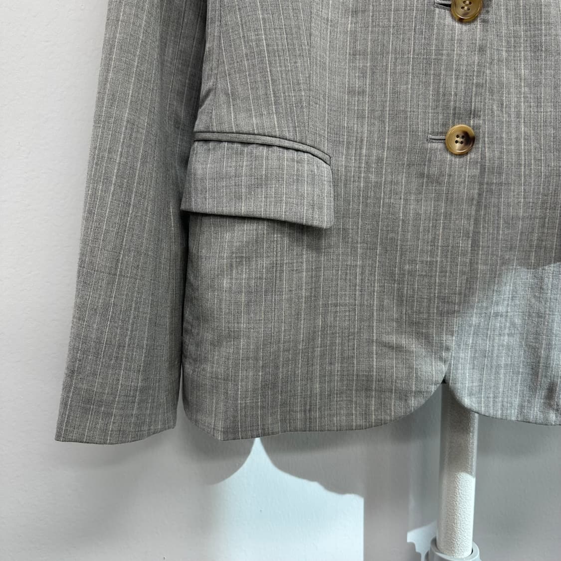 띠어리 스트라이프 울캐시미어 자켓 상품이미지3