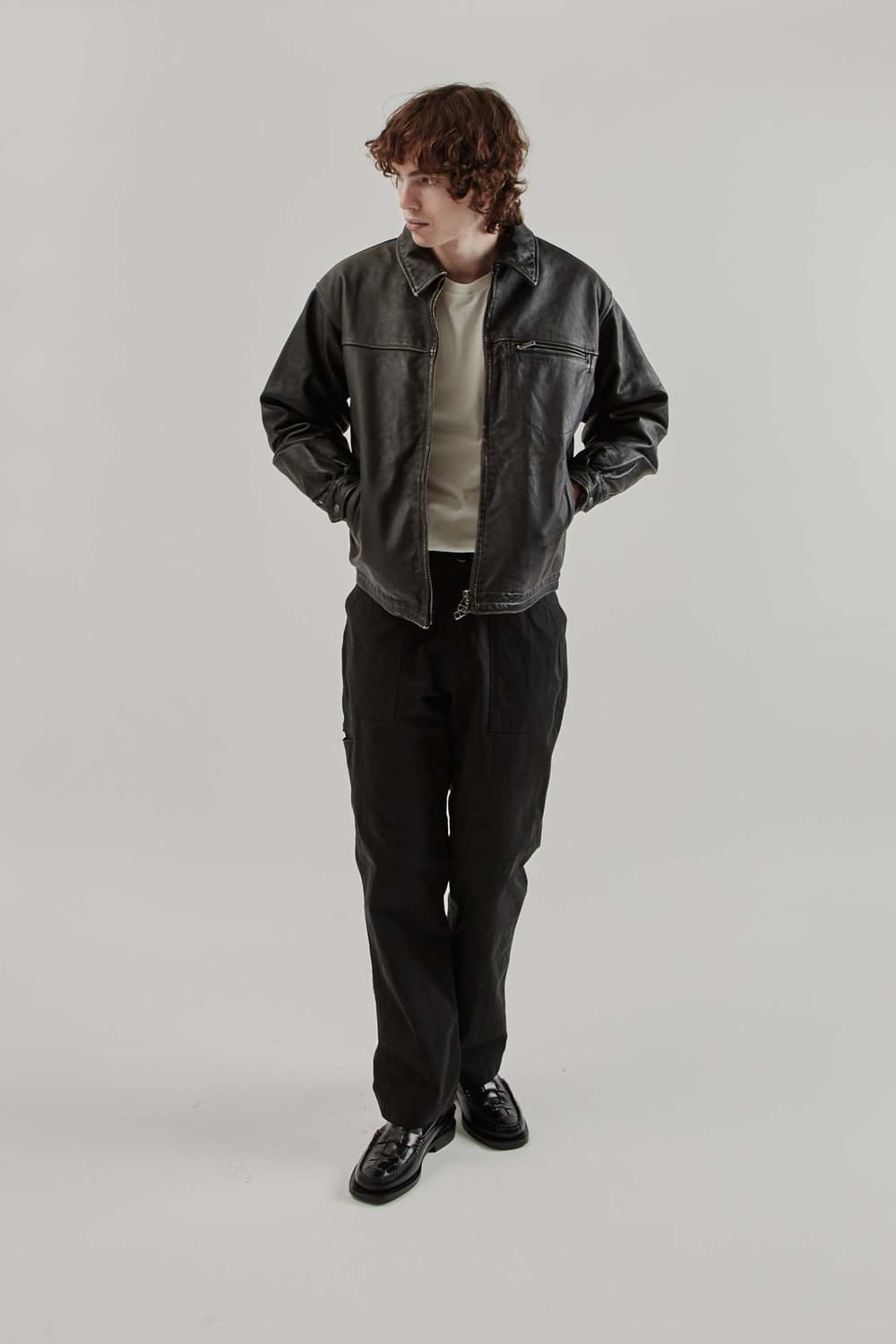 프리즘웍스 소가죽 자켓 블랙 XL 상품이미지4