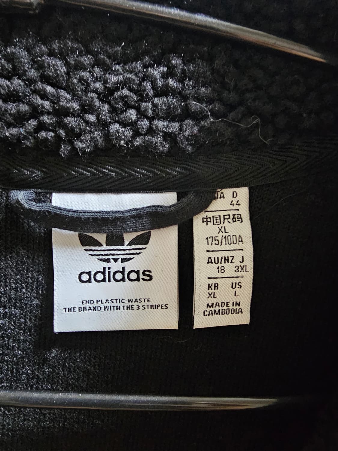 아디다스 하프집업 플리스 블랙 상품이미지2