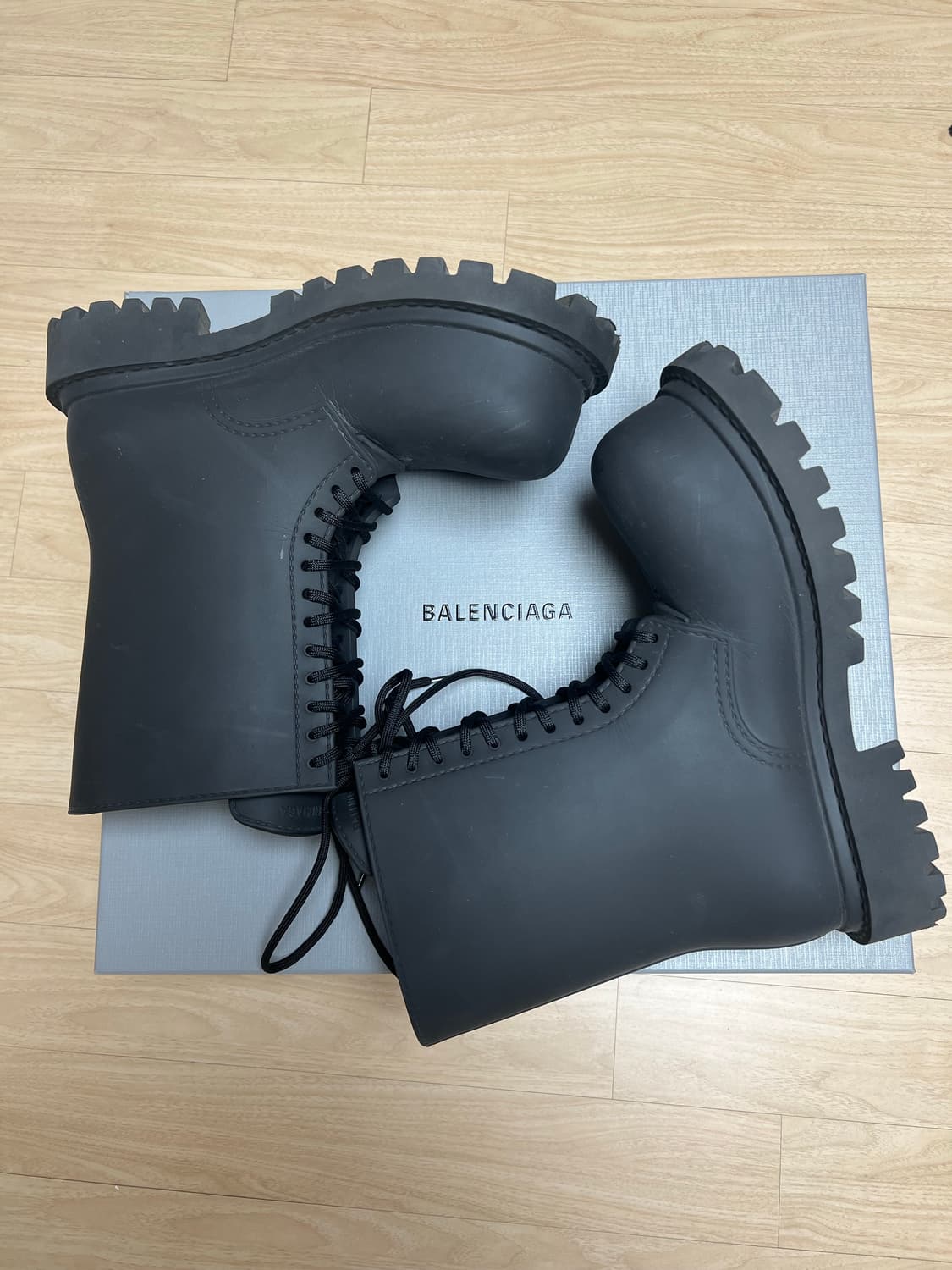 42 발렌시아가 스테로이드 부츠 블랙 상품이미지1