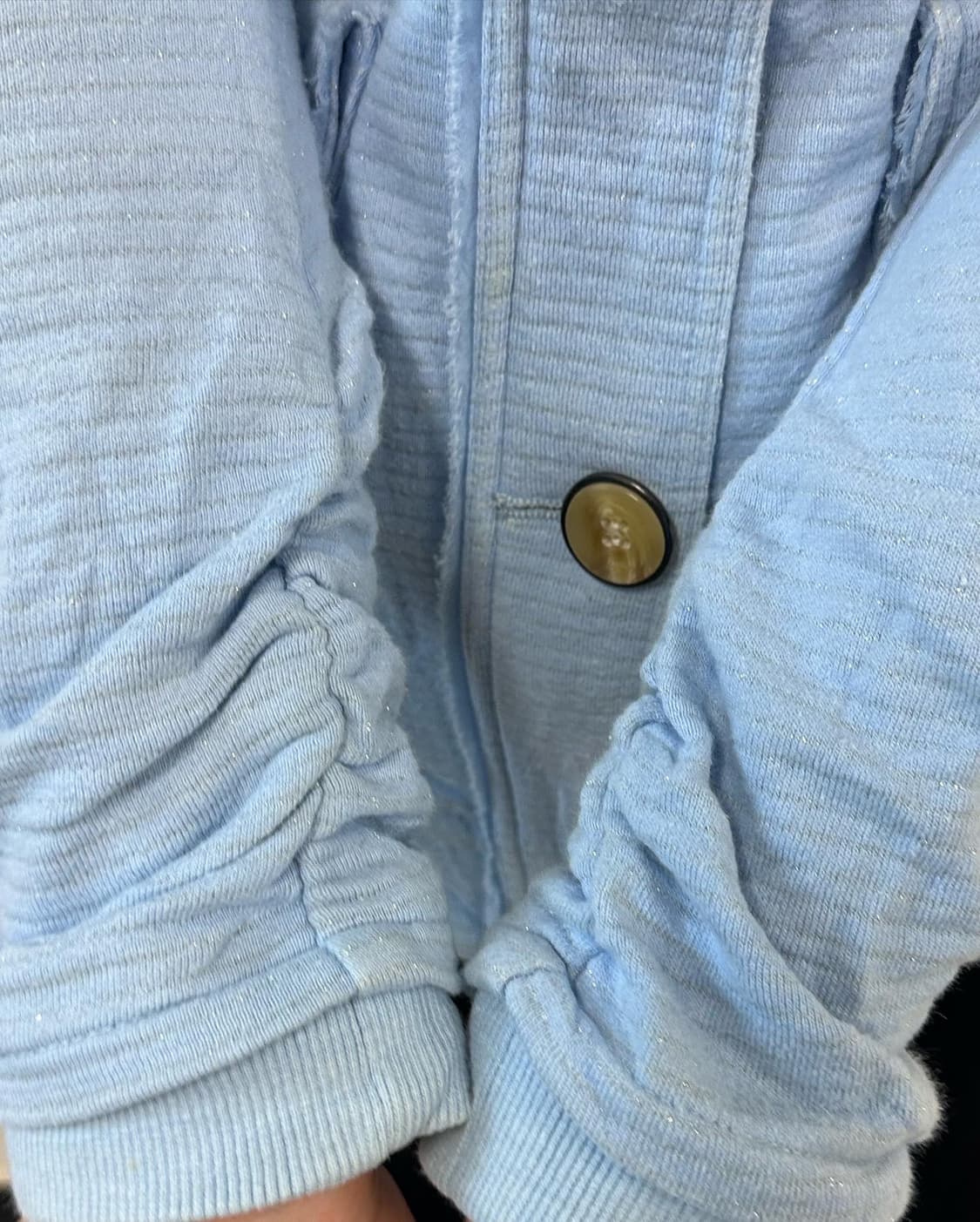 baby blue glitter zip-up 상품이미지4