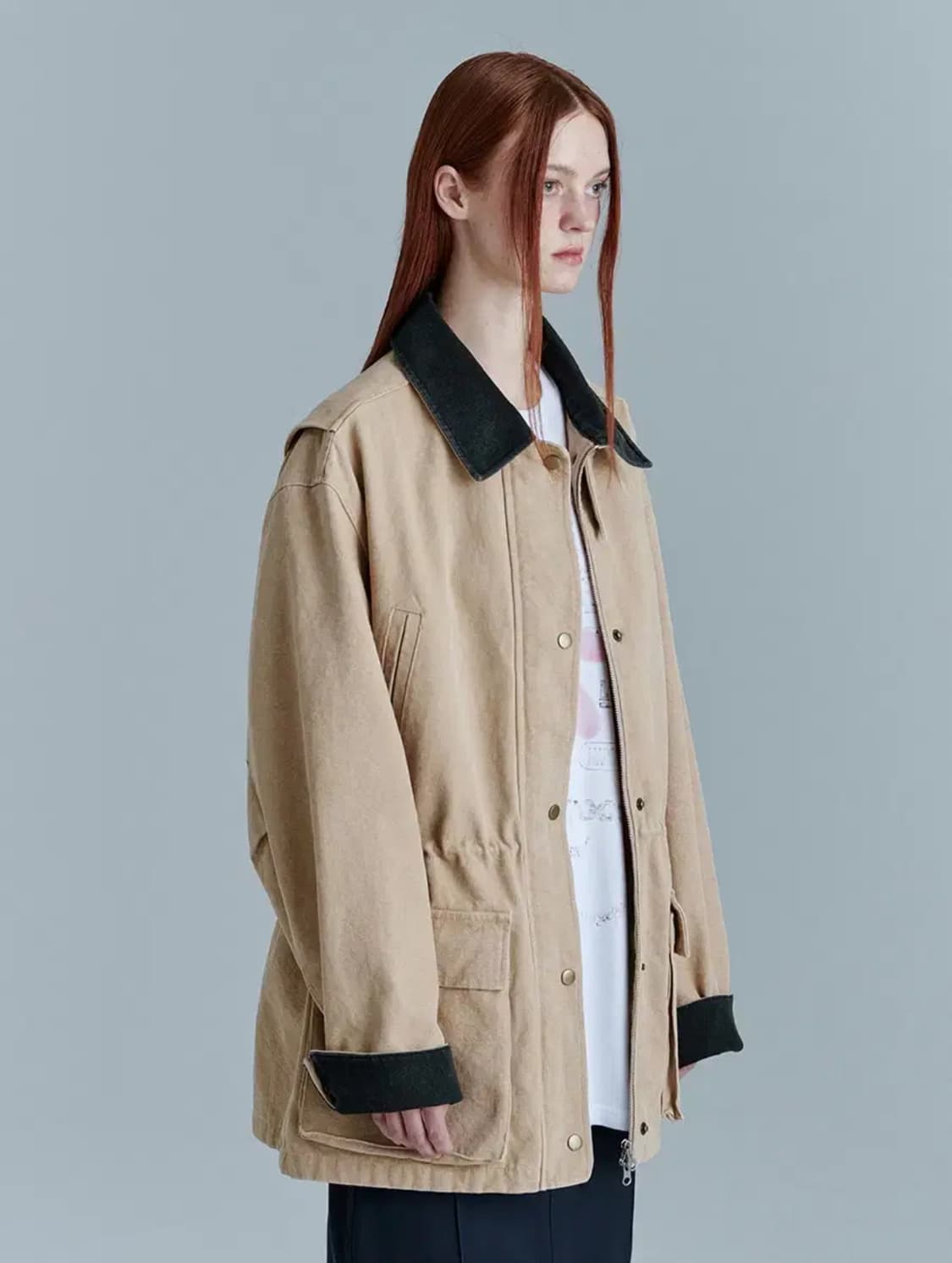 마지셔우드 워시드 워크자켓 베이지 s/m 상품이미지2