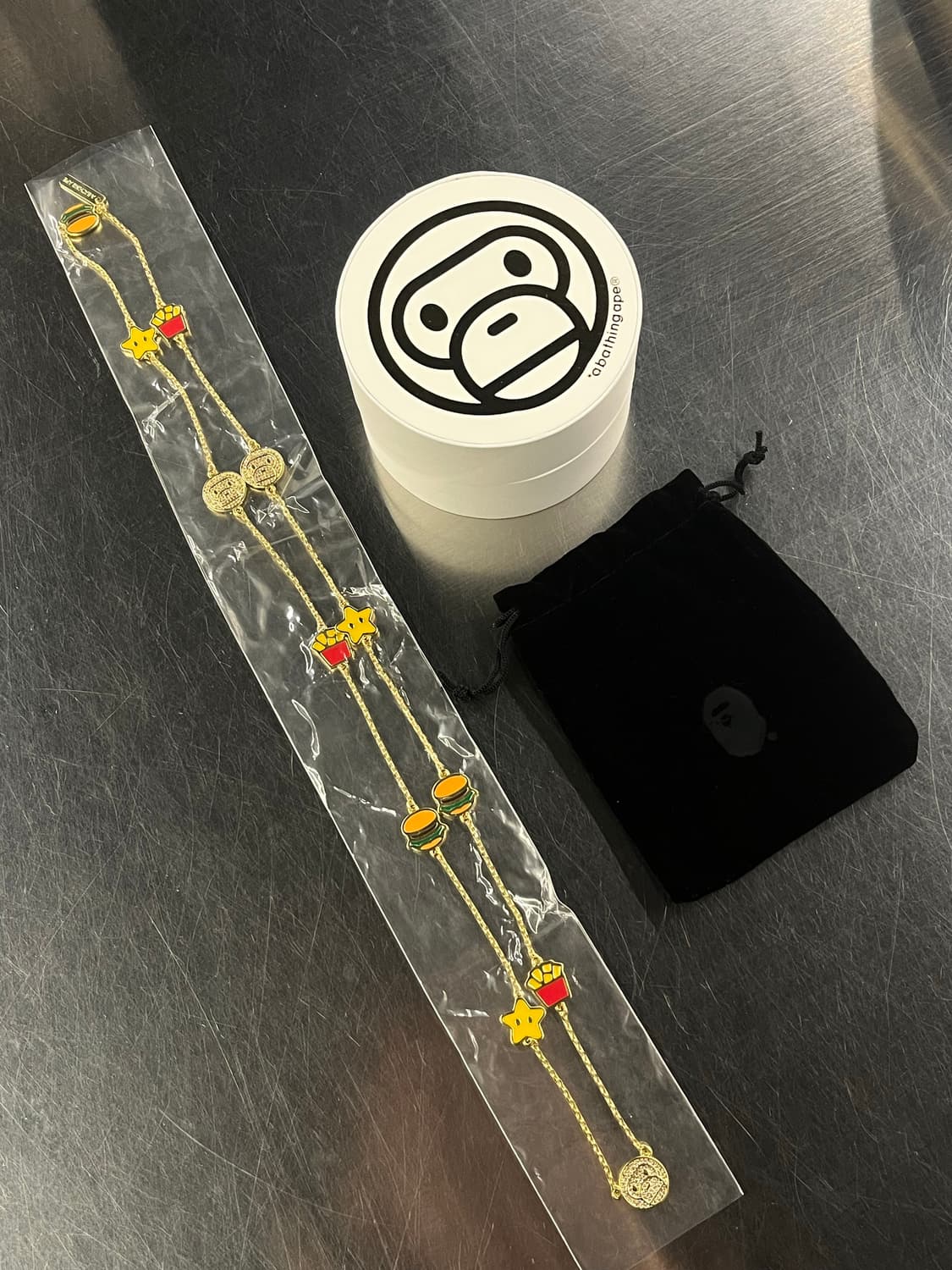 새상품 베이프 마일로 목걸이  상품이미지1