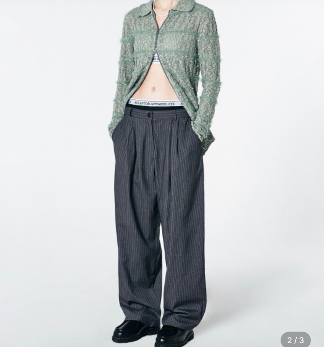 Sculptor 스컬프터 새깅 슬랙스 상품이미지1