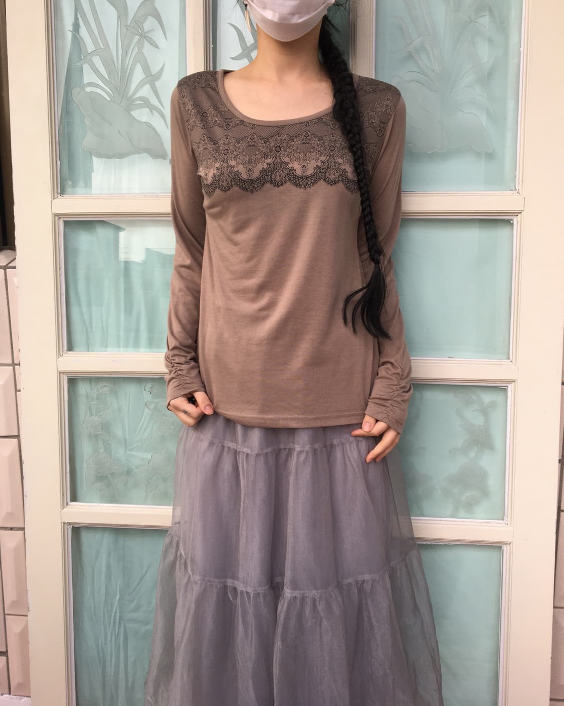 Ornament pattern point sleeve 상품이미지1