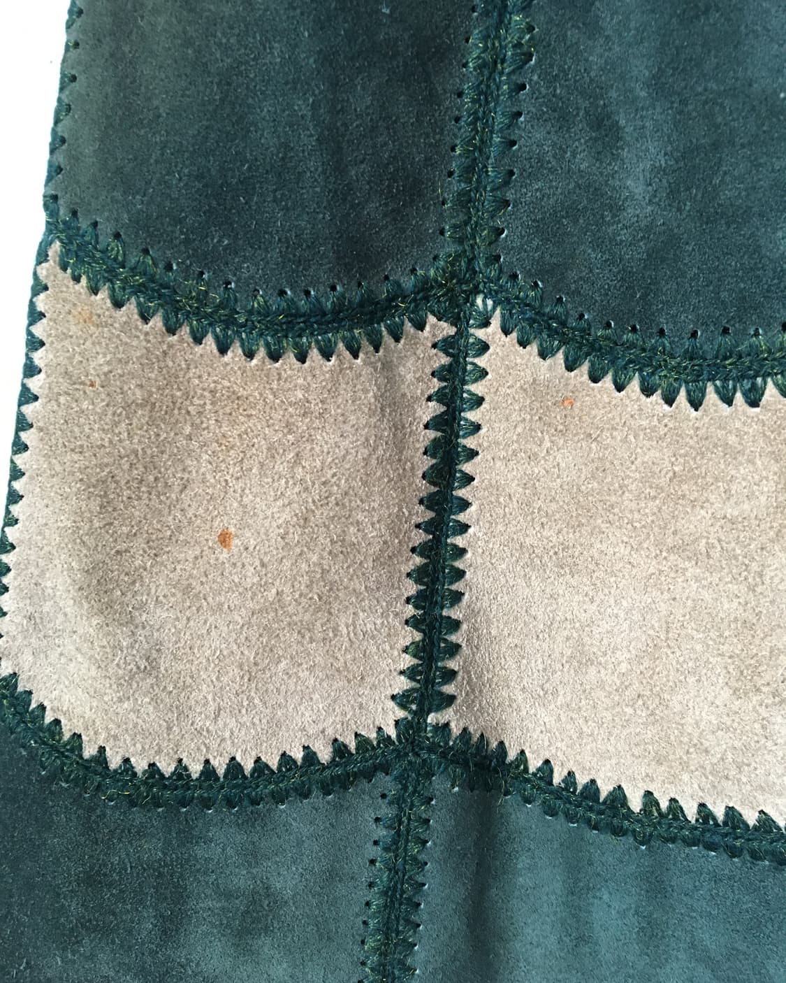 Suede patch work skirt 상품이미지3