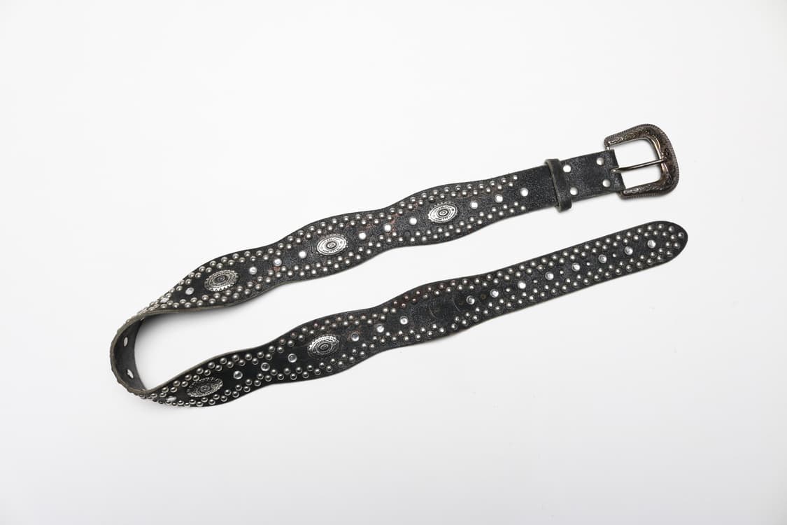 [28~34인치] 빈티지 웨스턴 스터드 소가죽 벨트 상품이미지2