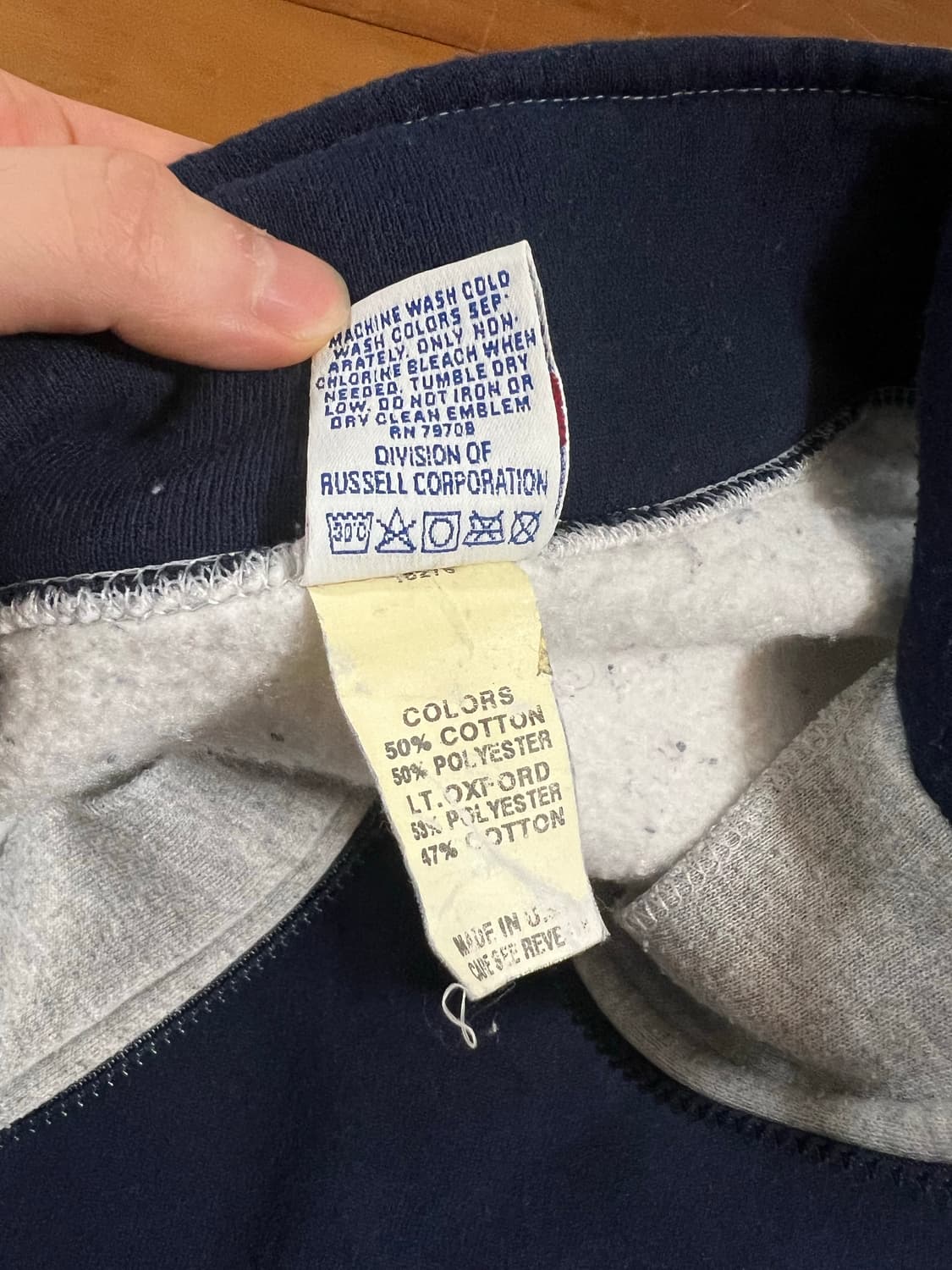 90s russell athletic half zip up 상품이미지6