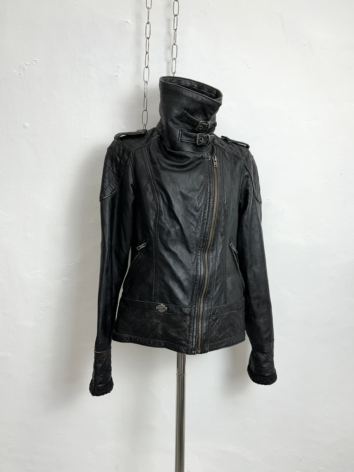Harley Davidson Asymmetric Goat Leather 상품이미지8