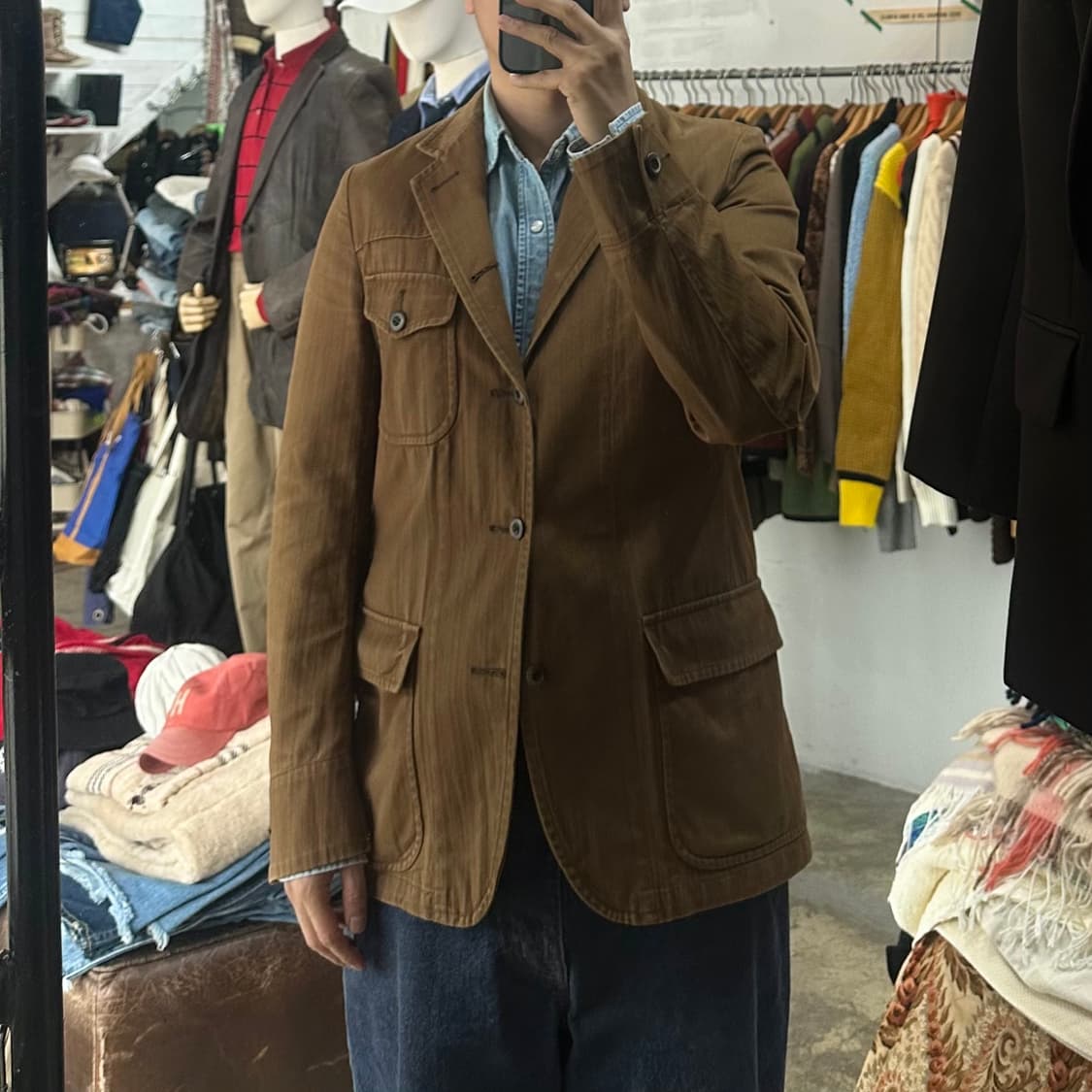 (착용컷) Journal Standard 워크 블레이져 (남성용 98) 상품이미지3