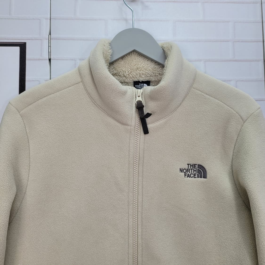 노스페이스 베이지 플리스 후리스 집업 자켓 남여공용 남S 여M 사이즈 상품이미지2