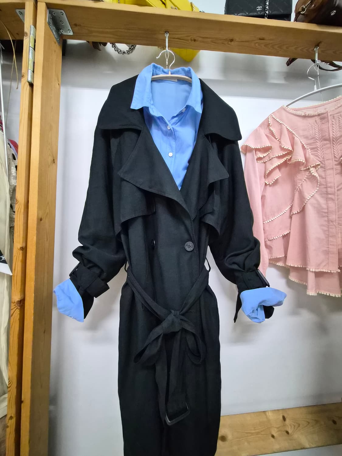 스티치스냅 박시 루즈핏  트렌치코트 상품이미지2