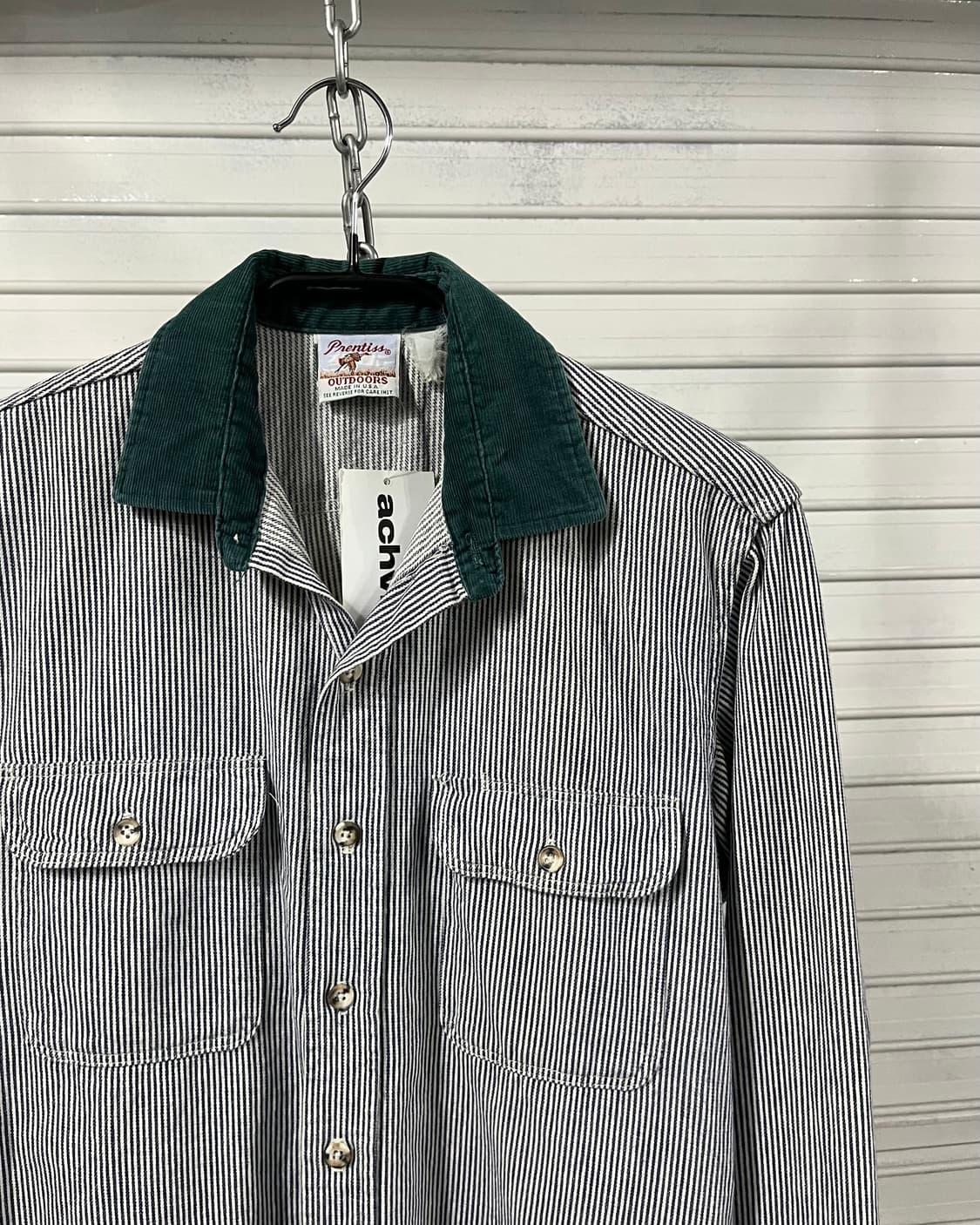80s Prentiss Outdoors hickory shirt  상품이미지6
